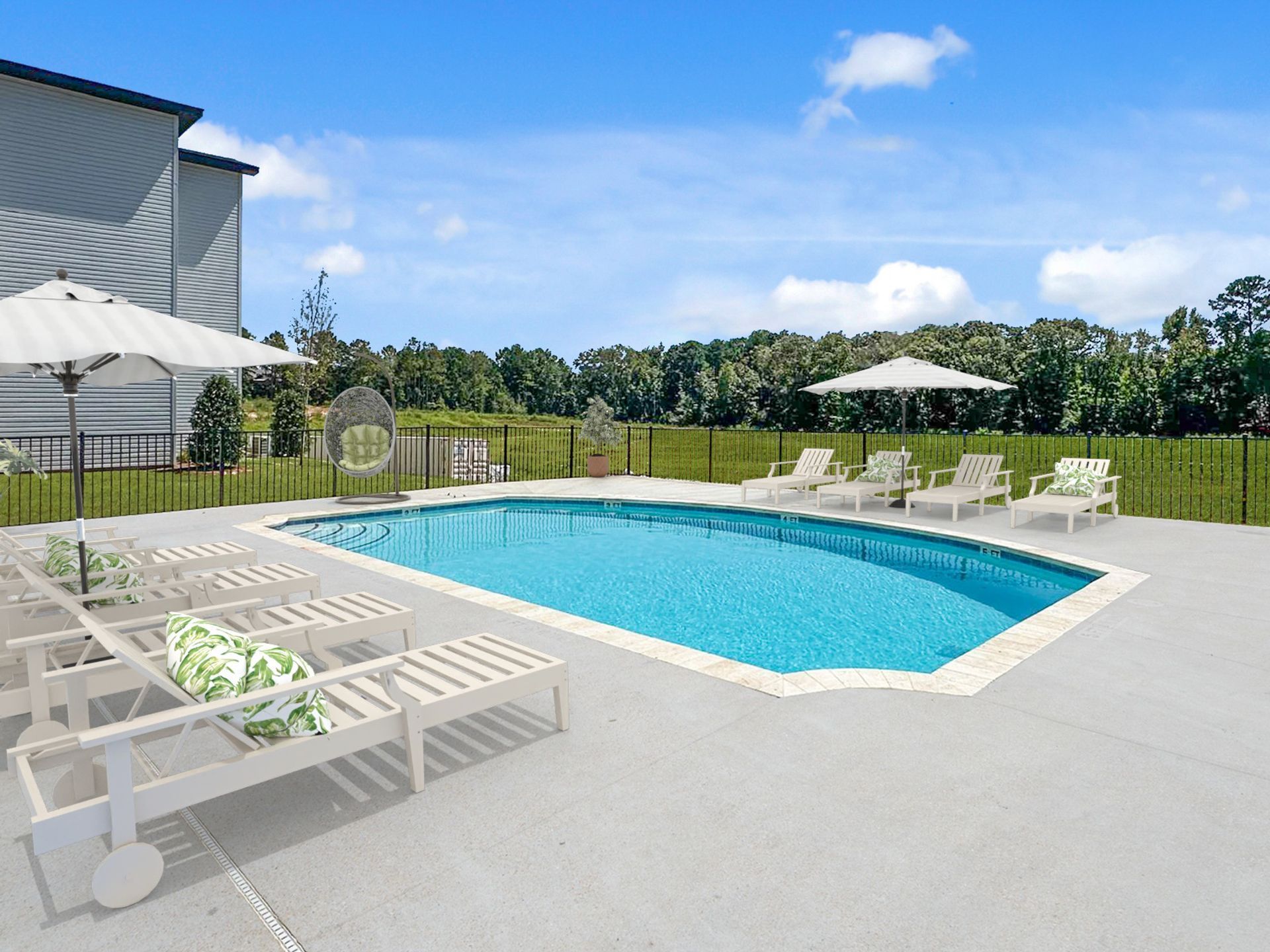 Outdoor swimming pool at The Platform